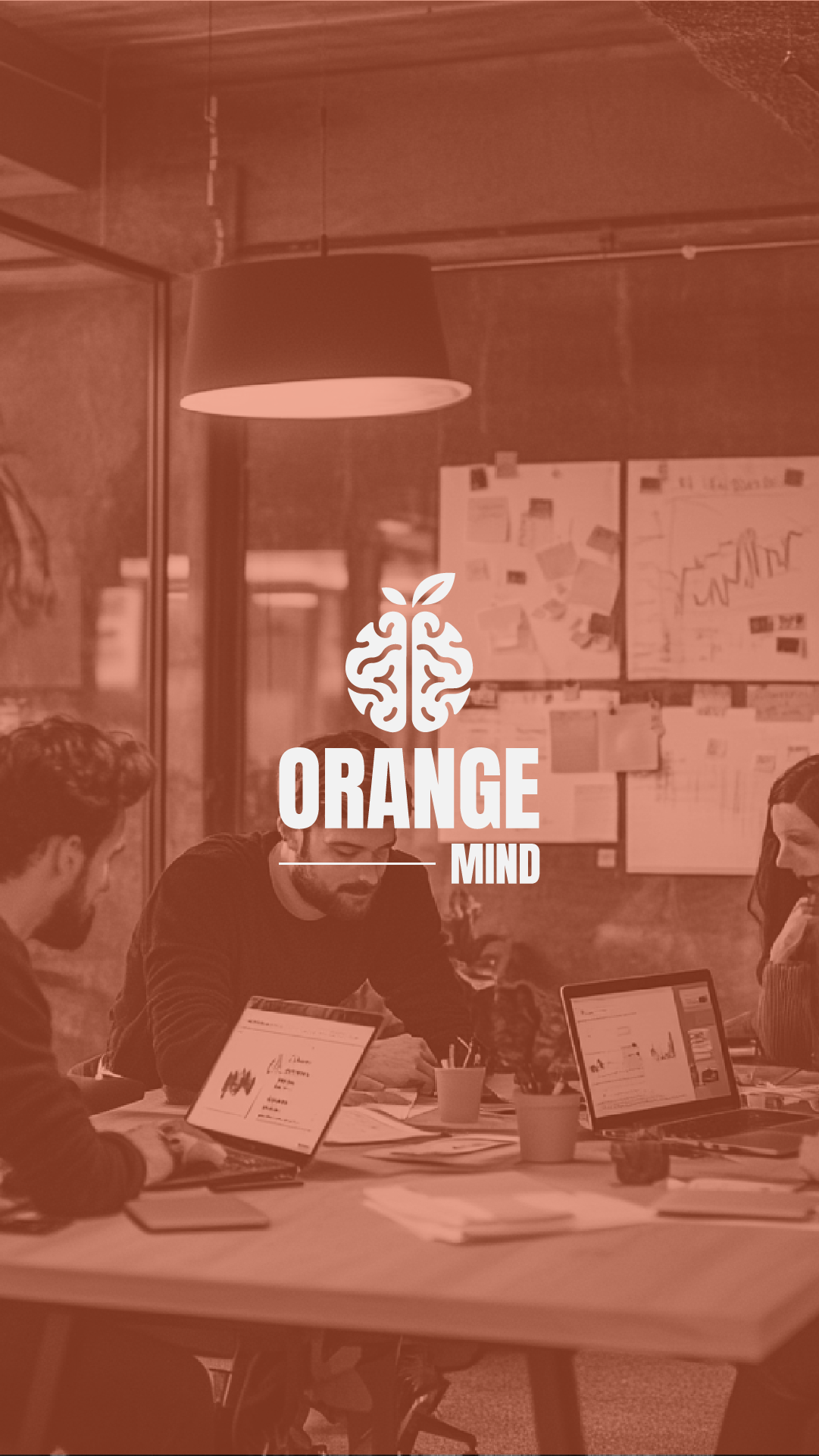 Capa vertical do projeto Orange Mind